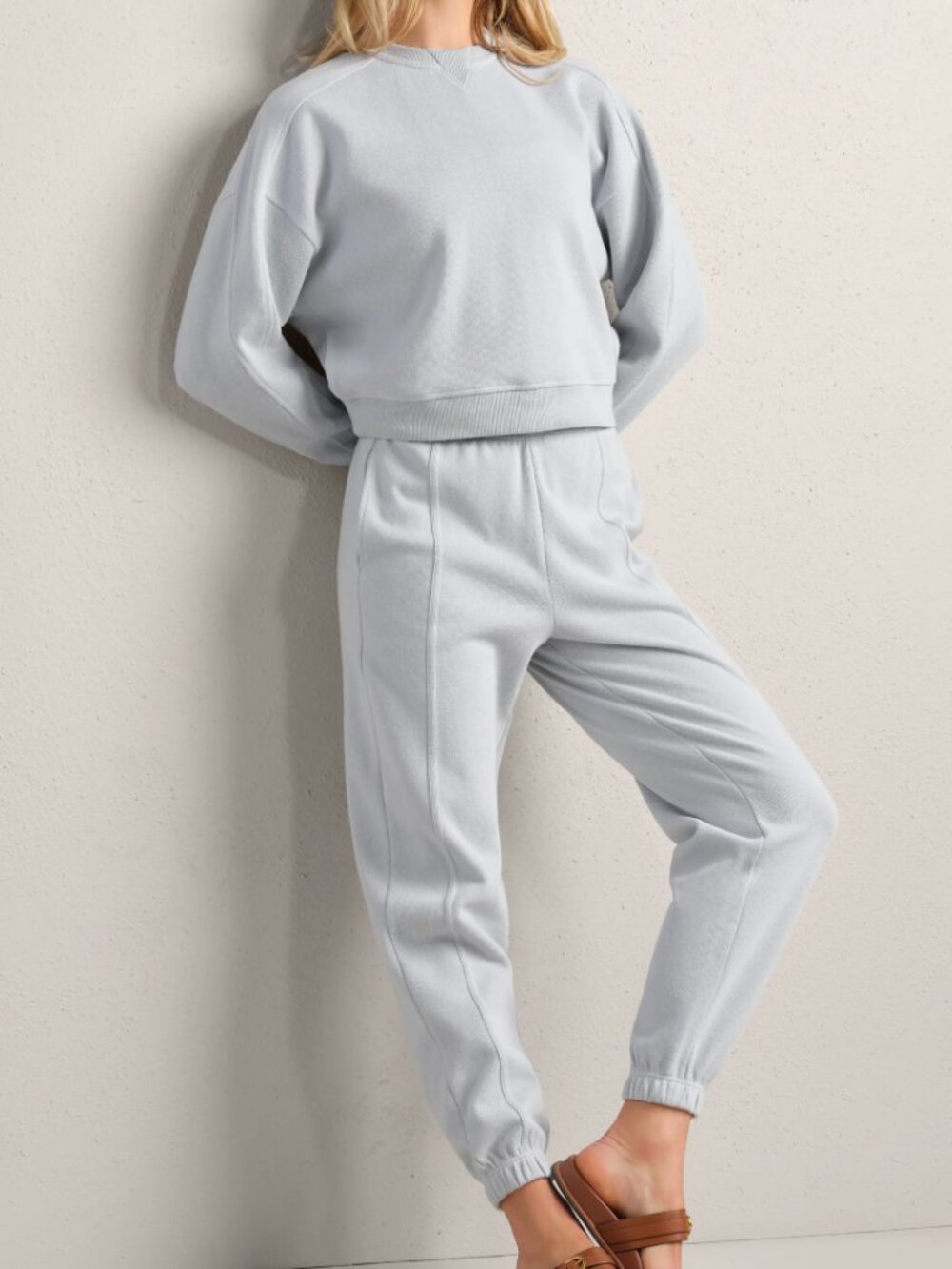 Rhone Signature Rib Joggers Womens 2XL Blue 29" Inseam Athleisure Sweatpants